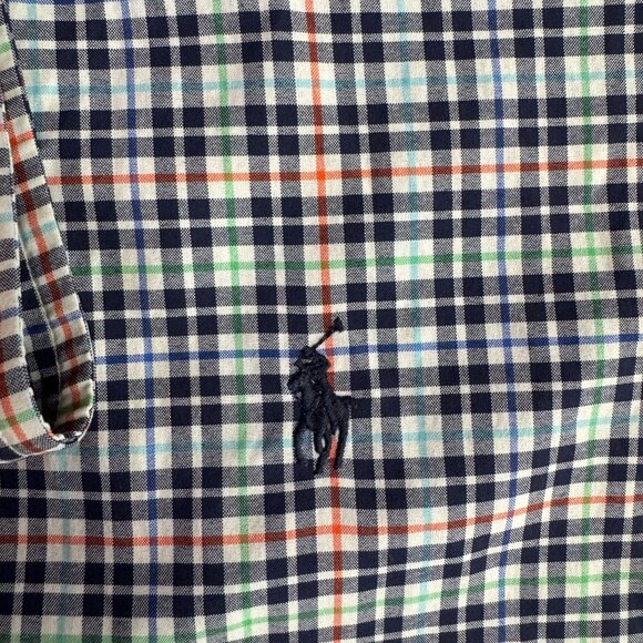 Ralph Lauren Button Down Plaid Dress Shirt Mens Performance Long Sleeve XXL Pony - Picture 4 of 7